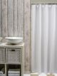Rideau douche effet plumetis POLRIC