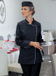 Veste de cuisine femme noir AMANDE