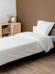 Housse de couette bande satin HCBSAT