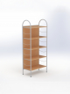 Bibliotheque 5 tablettes Essentia ESSBIBL 5T