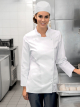 Veste de cuisinier femme col officier VANILLE