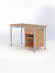 Bureau avec niche et tiroir Essentia ESSBUR T1